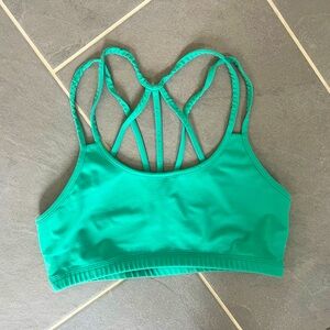 Strappy sports bra